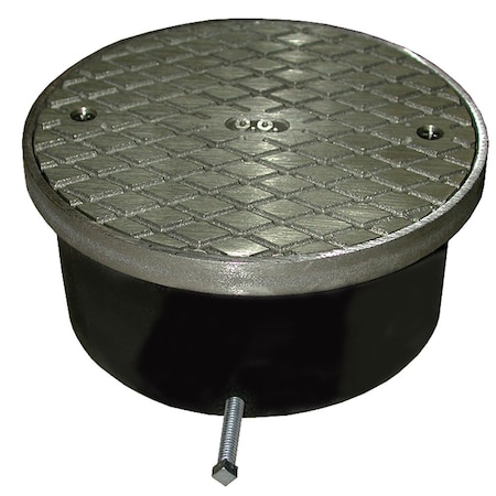 Jones Stephens 3in Adjustable Access Cover, 5-1/2in Polished Brass Cover, Ring-2-1/8in Height, 4-9/16in Inside CO C33003